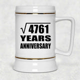69th Anniversary Square Root of 4761 Years Anniversary - Beer Stein