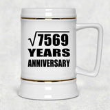 87th Anniversary Square Root of 7569 Years Anniversary - Beer Stein