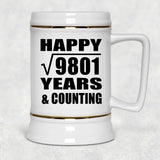 Happy 99th Anniversary Square Root of 9801 Years & Counting - Beer Stein