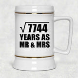 88th Anniversary Square Root of 7744 Years As Mr & Mrs - Beer Stein
