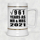 31st Anniversary Square Root of 961 Years As Mr & Mrs 2021 - Beer Stein