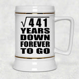 21st Anniversary Square Root of 441 Years Down Forever To Go - Beer Stein
