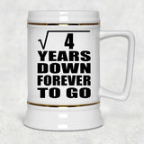 2nd Anniversary Square Root of 4 Years Down Forever To Go - Beer Stein