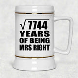 88th Anniversary Square Root of 7744 Years of Being Mrs Right - Beer Stein