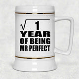 1st Anniversary Square Root of 1 Year of Mr Perfect - Beer Stein