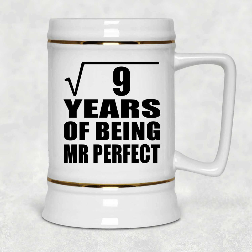 3rd Anniversary Square Root of 9 Years of Mr Perfect - Beer Stein