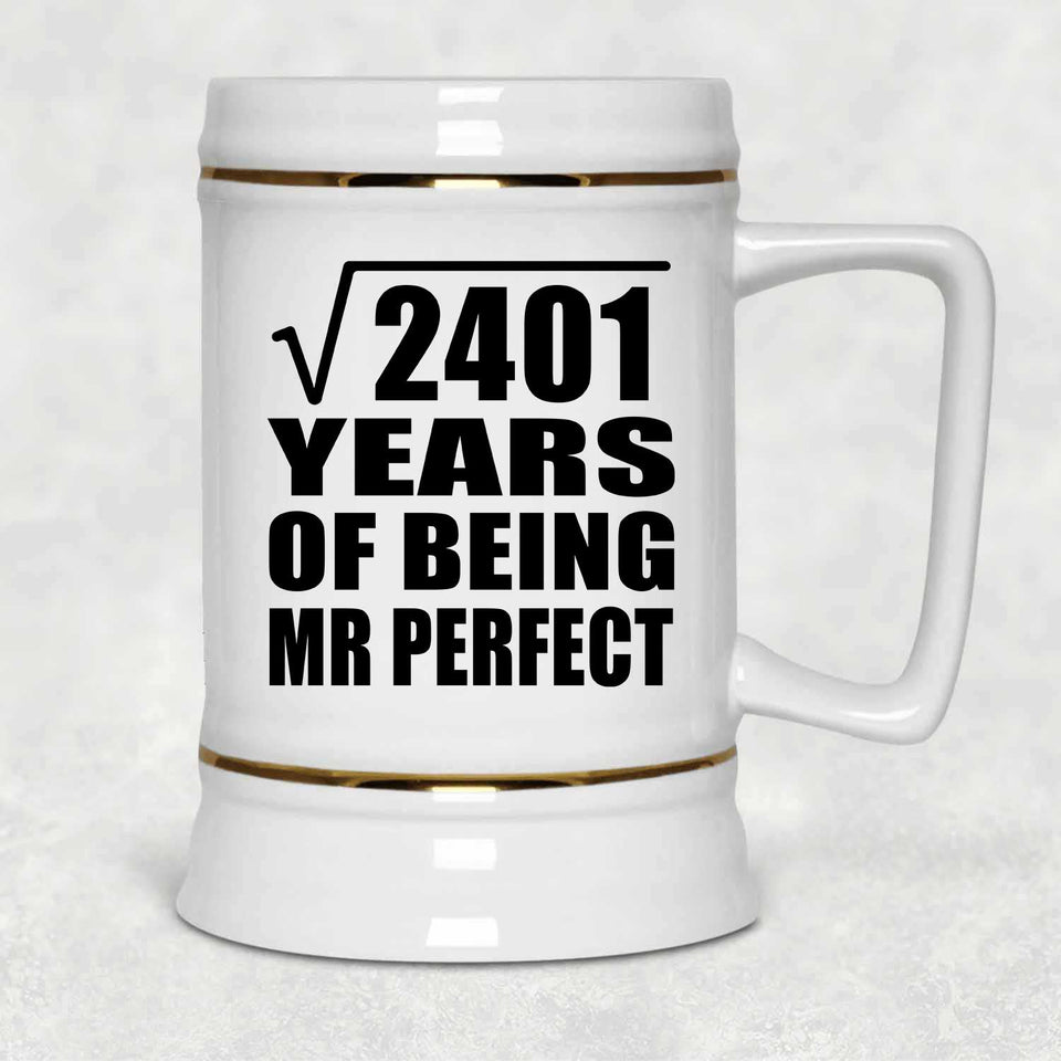 49th Anniversary Square Root of 2401 Years of Mr Perfect - Beer Stein