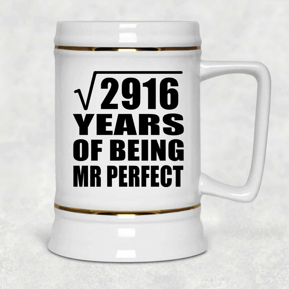 54th Anniversary Square Root of 2916 Years of Mr Perfect - Beer Stein