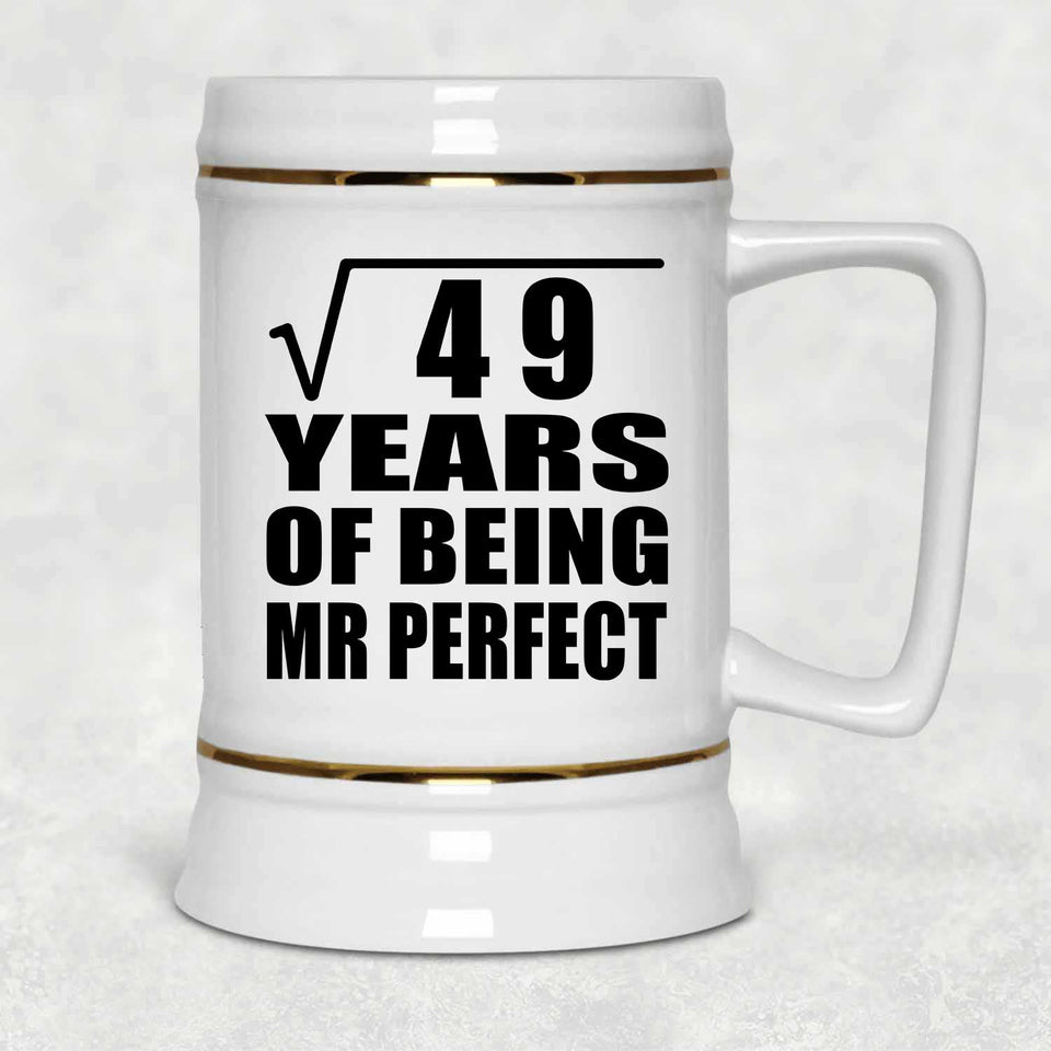 7th Anniversary Square Root of 49 Years of Mr Perfect - Beer Stein