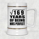 13th Anniversary Square Root of 169 Years of Mrs Perfect - Beer Stein