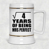 2nd Anniversary Square Root of 4 Years of Mrs Perfect - Beer Stein