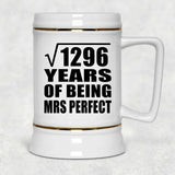 36th Anniversary Square Root of 1296 Years of Mrs Perfect - Beer Stein
