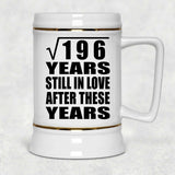 14th Anniversary Square Root of 196 Years Still In Love - Beer Stein