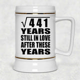 21st Anniversary Square Root of 441 Years Still In Love - Beer Stein
