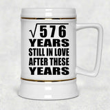 24th Anniversary Square Root of 576 Years Still In Love - Beer Stein