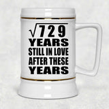 27th Anniversary Square Root of 729 Years Still In Love - Beer Stein
