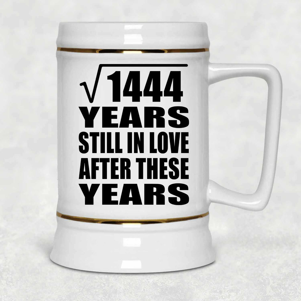 38th Anniversary Square Root of 1444 Years Still In Love - Beer Stein
