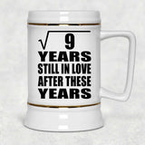 3rd Anniversary Square Root of 9 Years Still In Love - Beer Stein