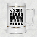 49th Anniversary Square Root of 2401 Years Still In Love - Beer Stein