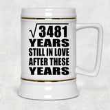 59th Anniversary Square Root of 3481 Years Still In Love - Beer Stein