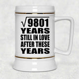 99th Anniversary Square Root of 9801 Years Still In Love - Beer Stein