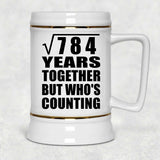 28th Anniversary Square Root of 784 Years Who's Counting - Beer Stein