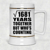 41st Anniversary Square Root of 1681 Years Who's Counting - Beer Stein