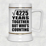 65th Anniversary Square Root of 4225 Years Who's Counting - Beer Stein
