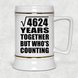 68th Anniversary Square Root of 4624 Years Who's Counting - Beer Stein