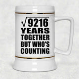 96th Anniversary Square Root of 9216 Years Who's Counting - Beer Stein