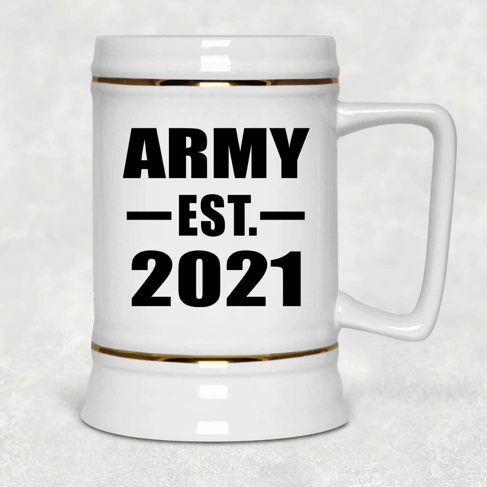 Army Established EST. 2021 - Beer Stein