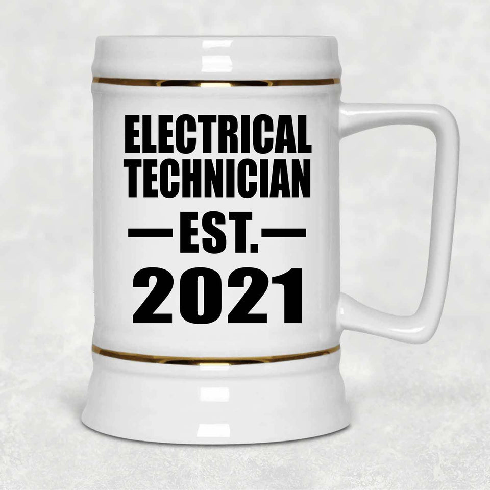 Electrical Technician Established EST. 2021 - Beer Stein