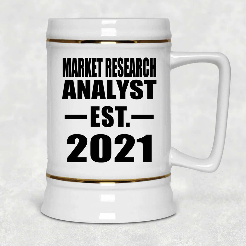 Market Research Analyst Established EST. 2021 - Beer Stein