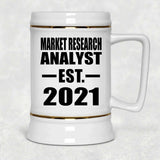 Market Research Analyst Established EST. 2021 - Beer Stein