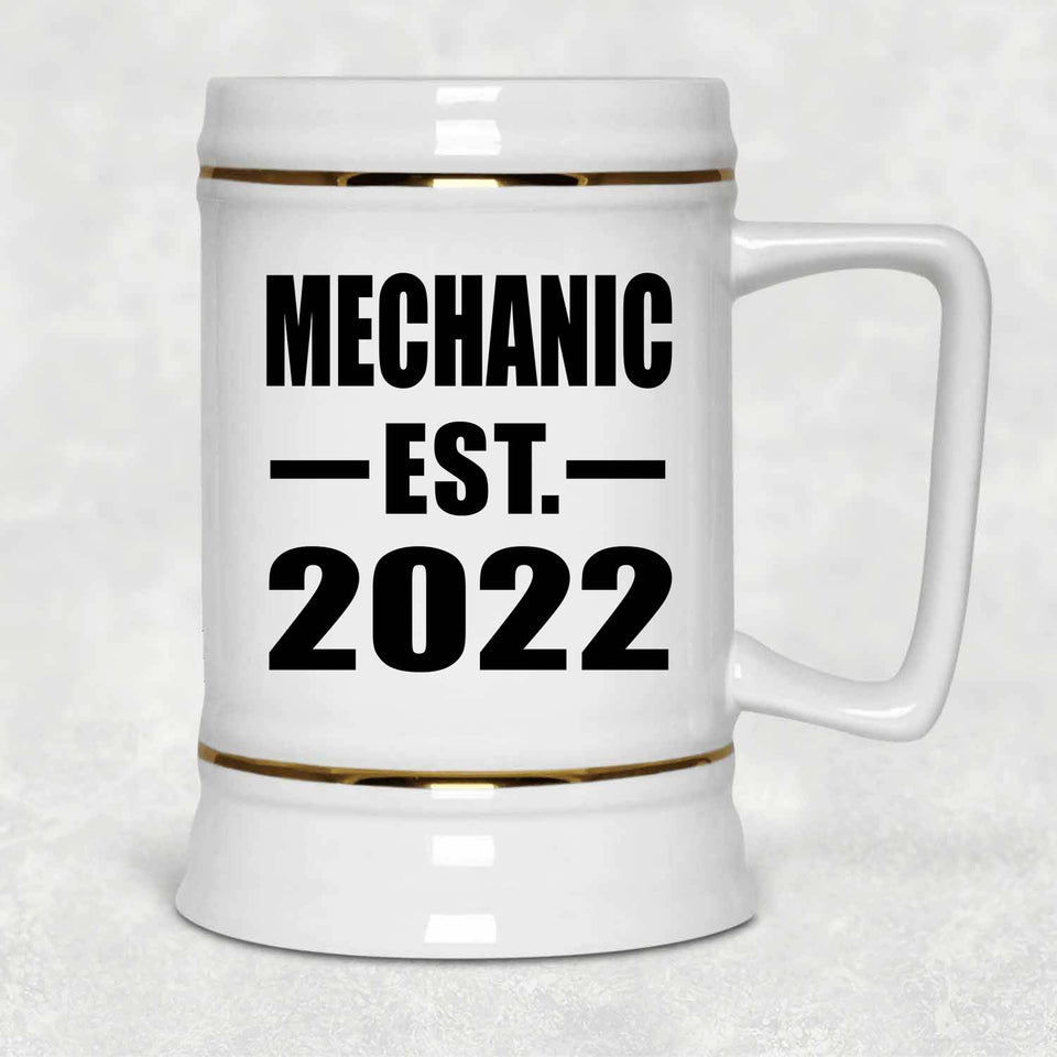 Mechanic Established EST. 2022 - Beer Stein