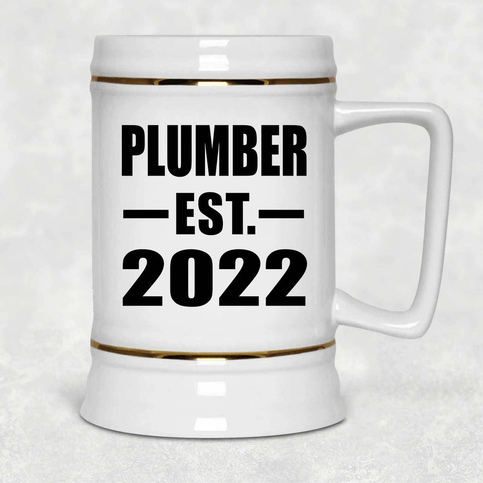 Plumber Established EST. 2022 - Beer Stein