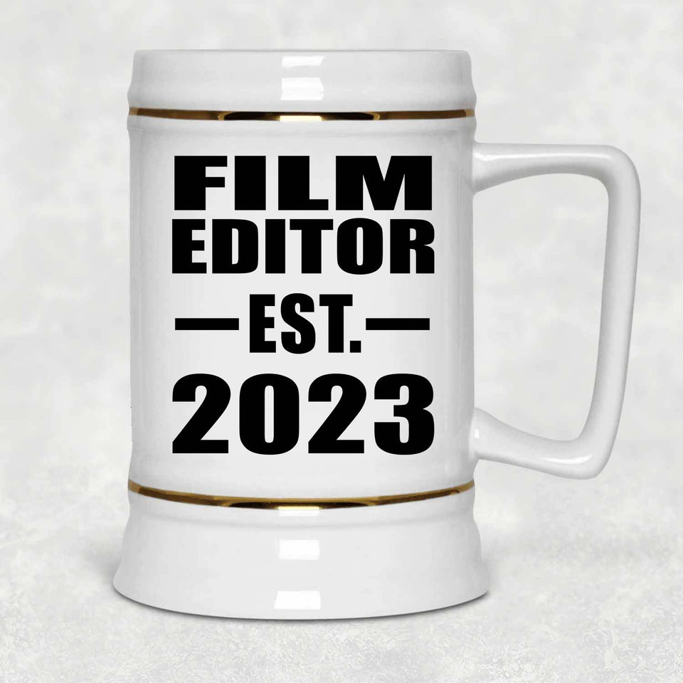 Film Editor Established EST. 2023 - Beer Stein