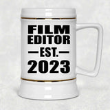 Film Editor Established EST. 2023 - Beer Stein