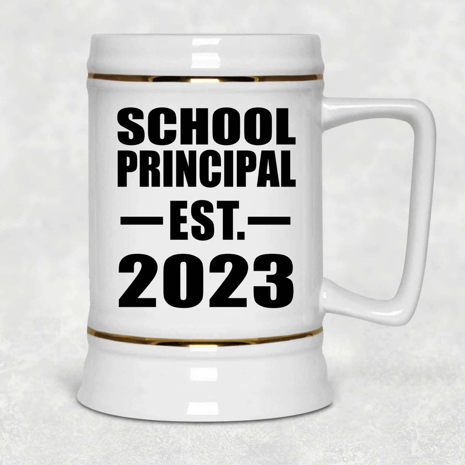School Principal Established EST. 2023 - Beer Stein