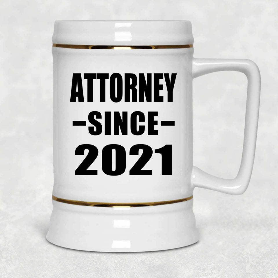 Attorney Since 2021 - Beer Stein