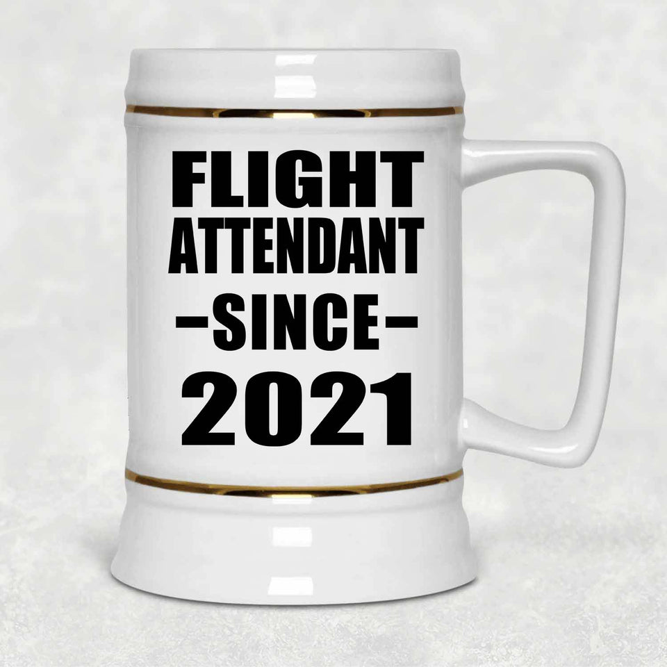 Flight Attendant Since 2021 - Beer Stein