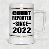 Court Reporter Since 2022 - Beer Stein