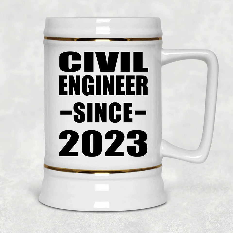 Civil Engineer Since 2023 - Beer Stein