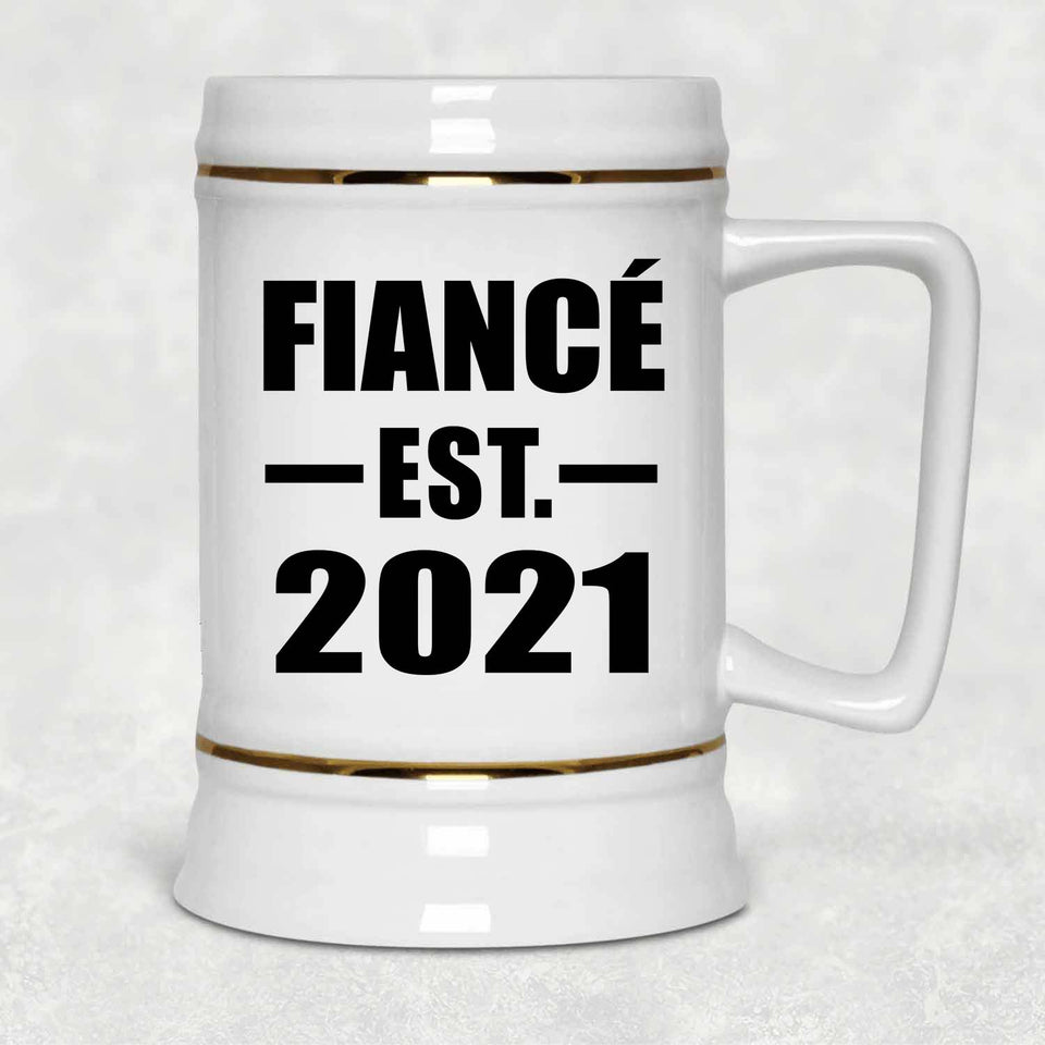 Fiance Established EST. 2021 - Beer Stein