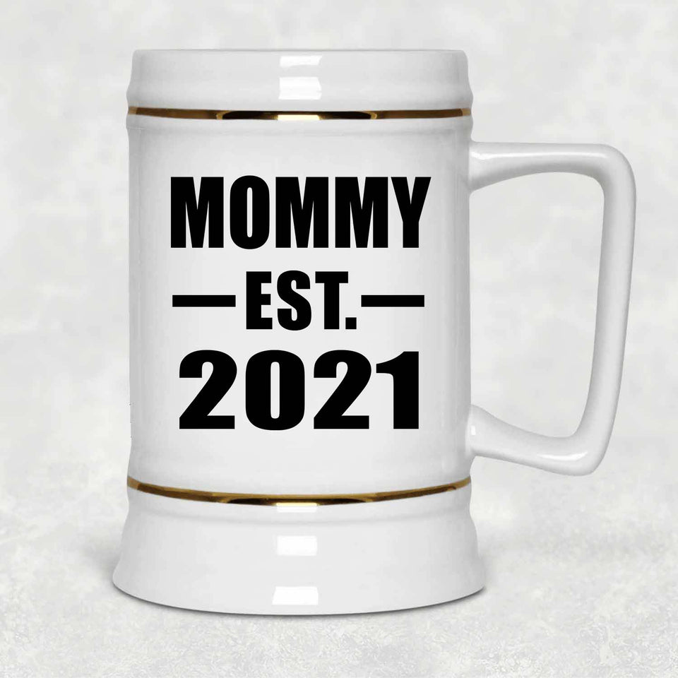 Mommy Established EST. 2021 - Beer Stein
