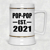 Pop-Pop Established EST. 2021 - Beer Stein