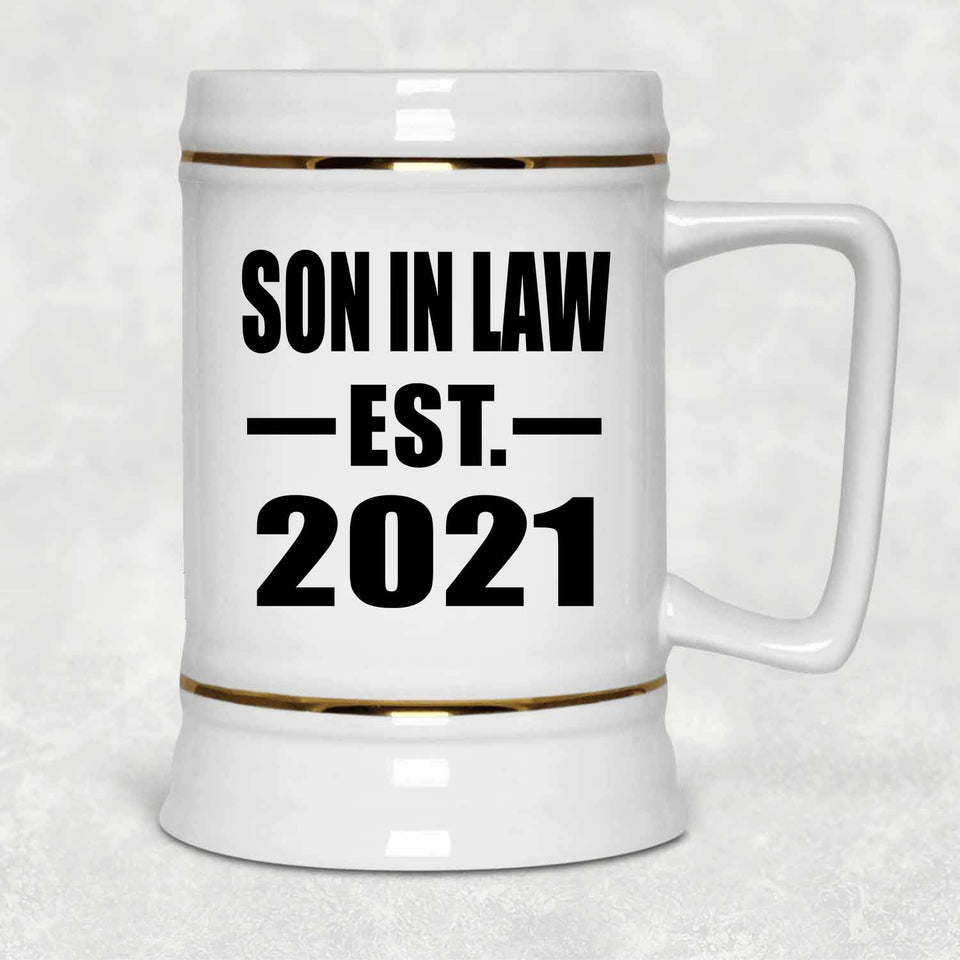 Son In Law Established EST. 2021 - Beer Stein