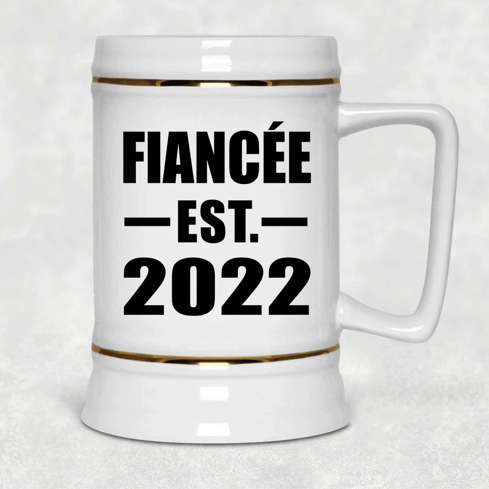 Fiancee Established EST. 2022 - Beer Stein
