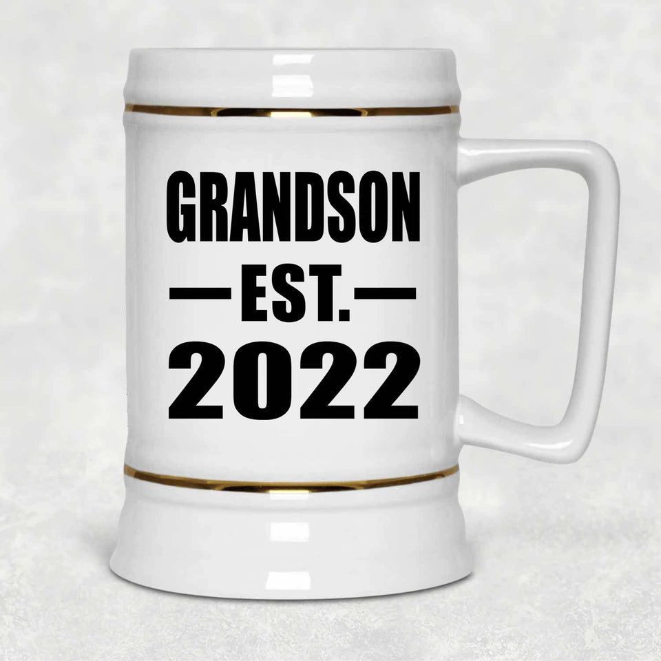 Grandson Established EST. 2022 - Beer Stein