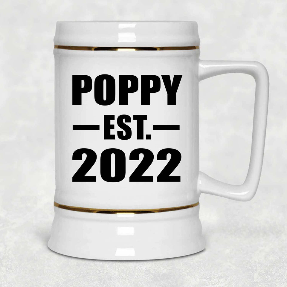 Poppy Established EST. 2022 - Beer Stein